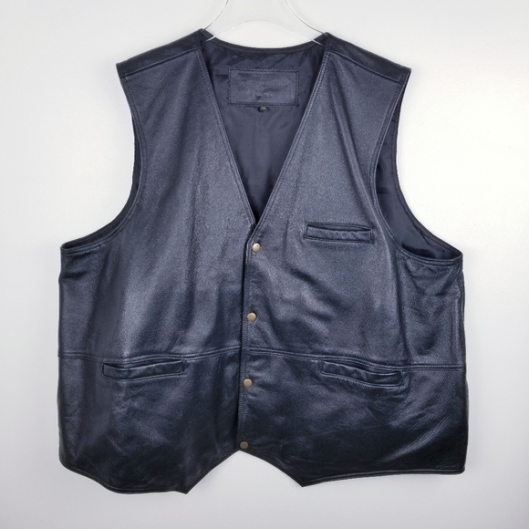 Roma Leather Other - Roma Leather Men's Conceal Handgun Carry Black Leather Vest size 4XL USA